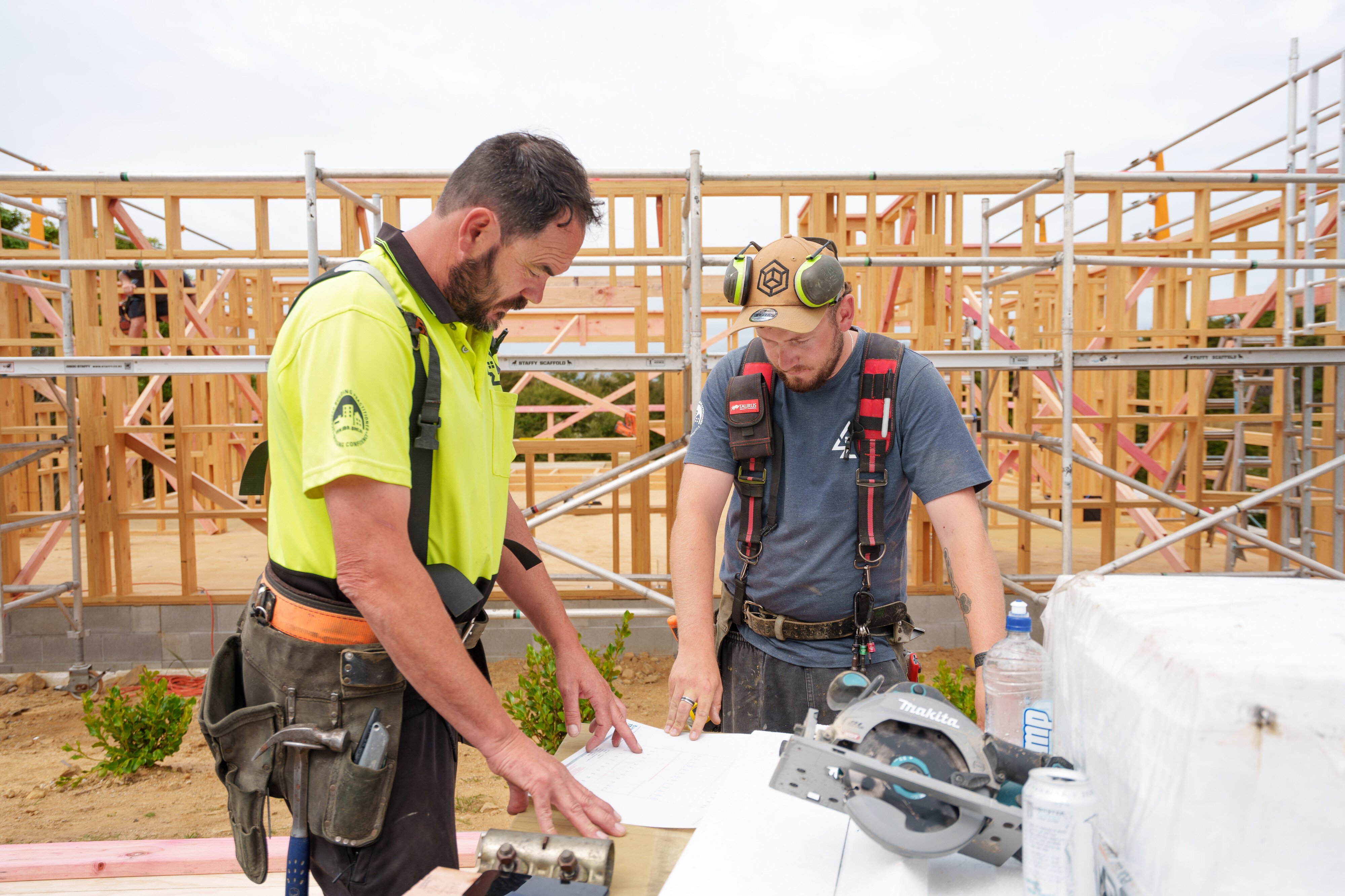 Image of the Whitechurch Construction team building. Waikato residential builders.
