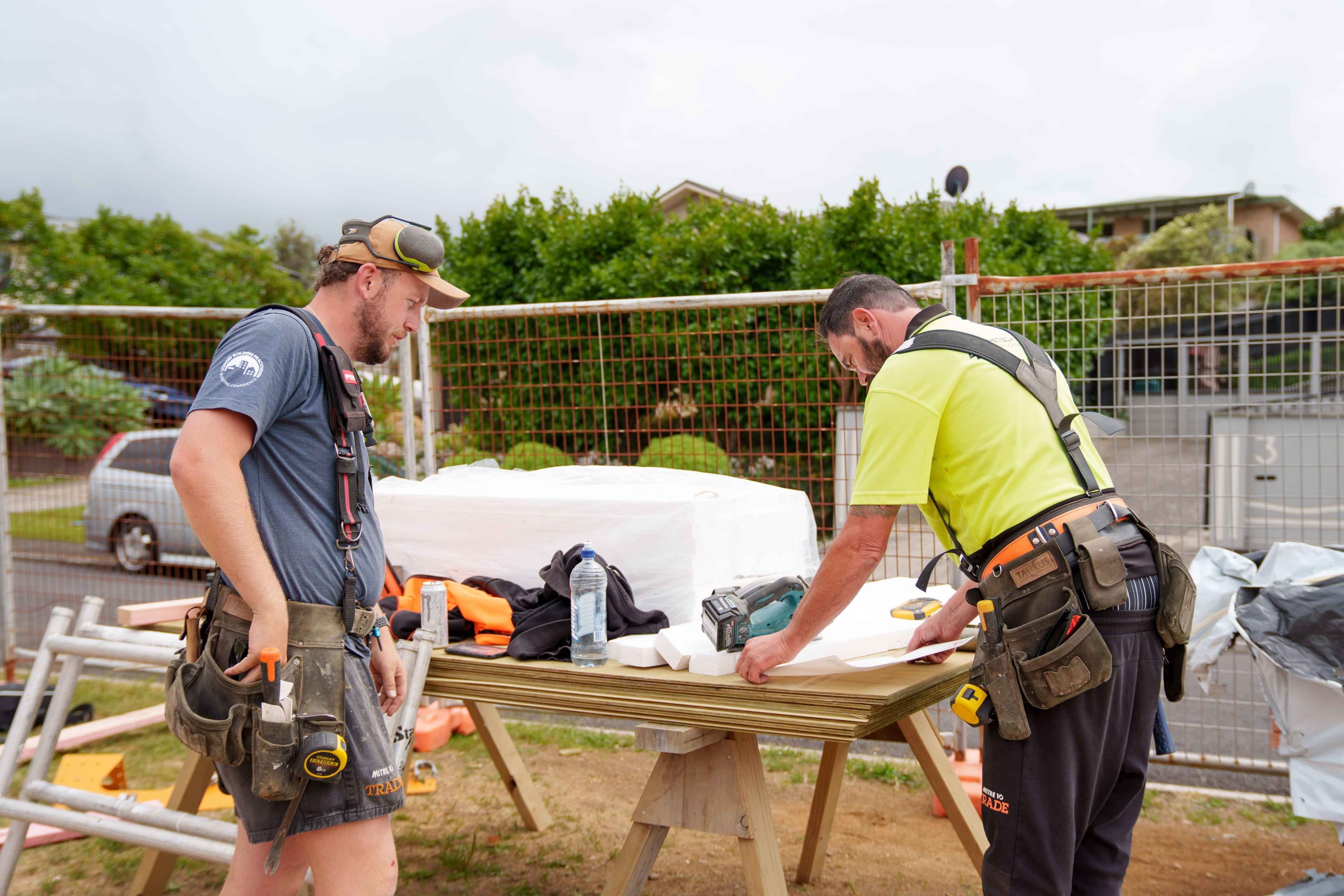 Image of the Whitechurch Construction team building. Waikato residential builders.