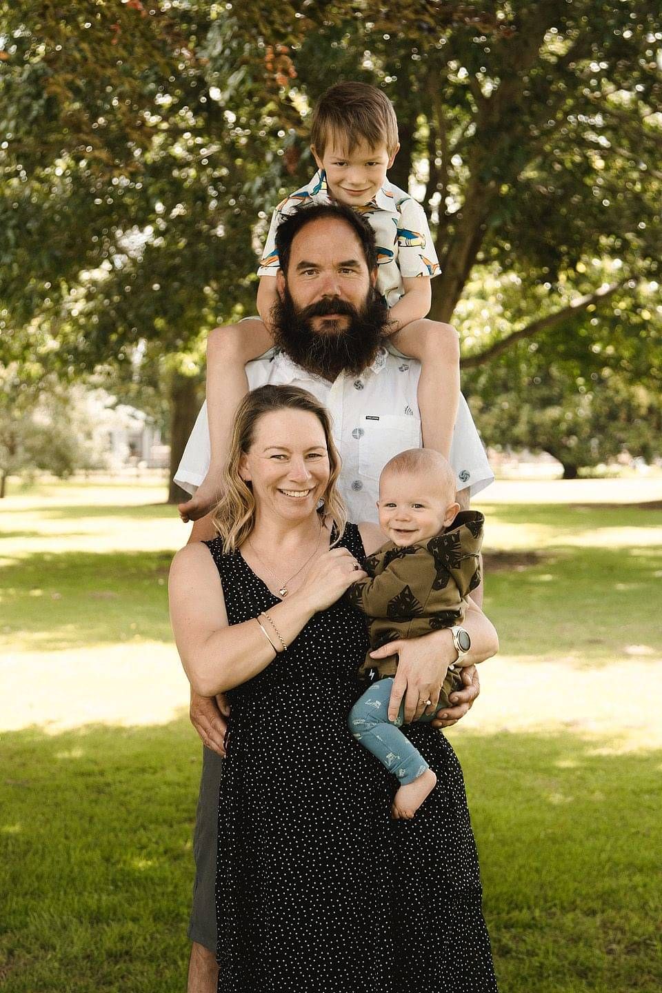 Image of the Whitechurch Construction family. Waikato residential builders.