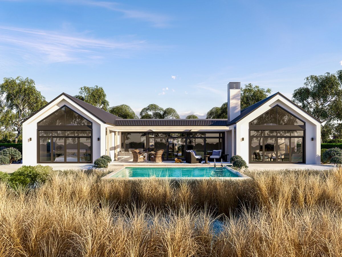 Image of Verbier H Shaped Home Plan. Whitechurch Construction, Waikato residential builders.