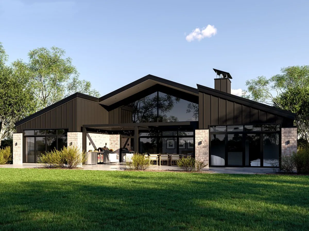 Whitechurch Construction, Waikato residential builders. Image of Mont Blanc H Shaped Home Plan.