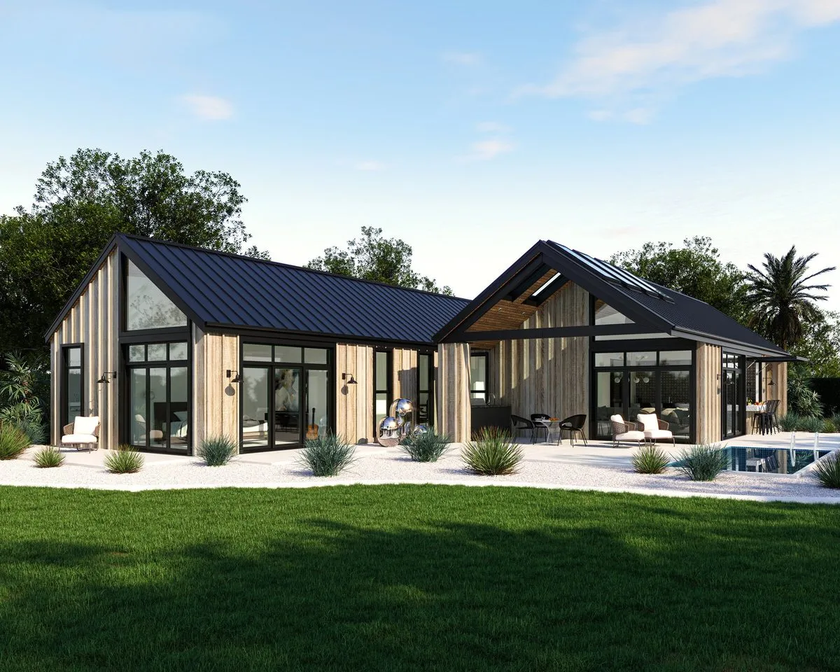 Whitechurch Construction, Waikato residential builders. Image of Albertine Architecture Home Plan.