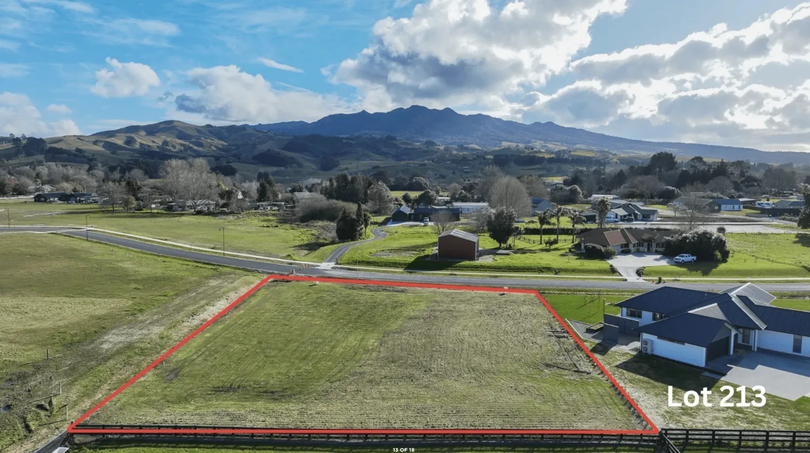 Image of Lot 213 at Amber Views, Collinson Street Subdivision, Pirongia. House & Land Packages available with Whitechurch Construction, quality Waikato builders.