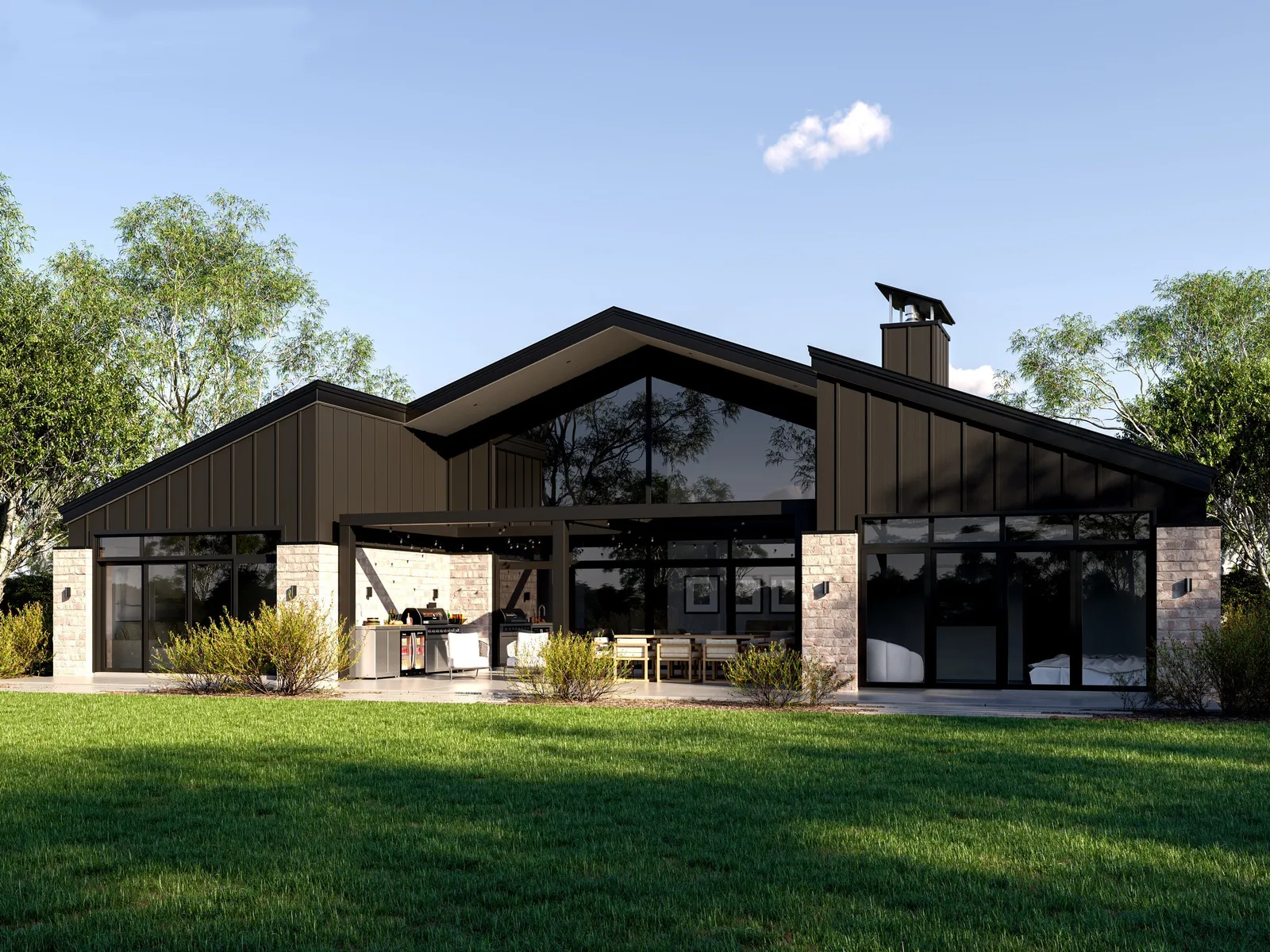 Mont Blanc H Shaped Home plan by Whitechurch Construction