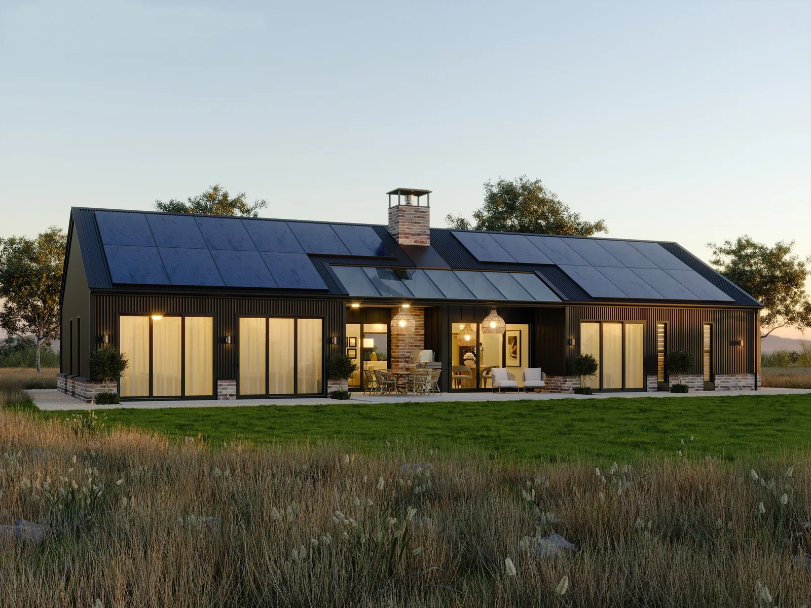 Ivory Barn Style Home plan by Whitechurch Construction