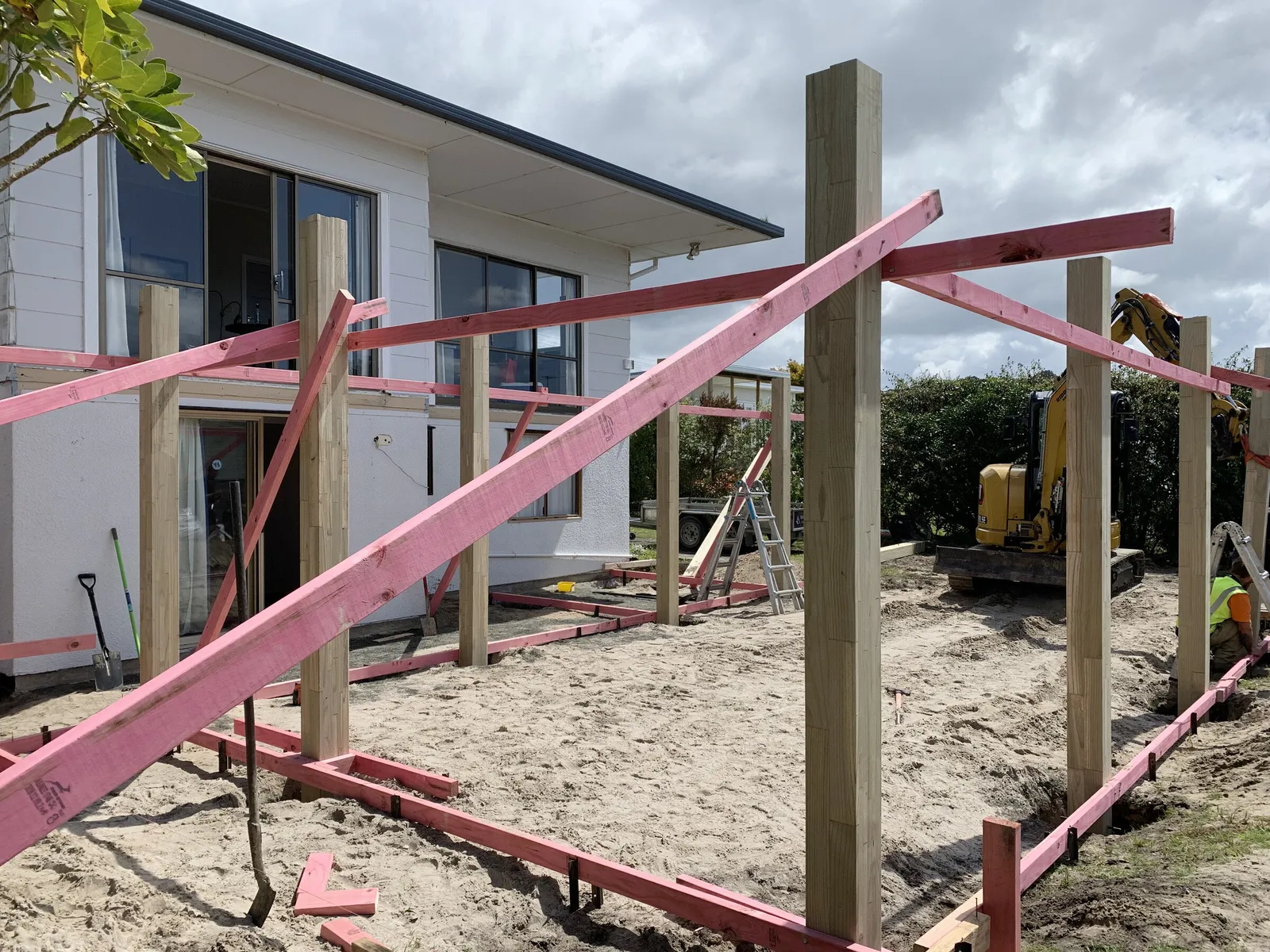 Exterior images of Riverview Road, renovated home by Whitechurch Construction, Waikato residential builders.
