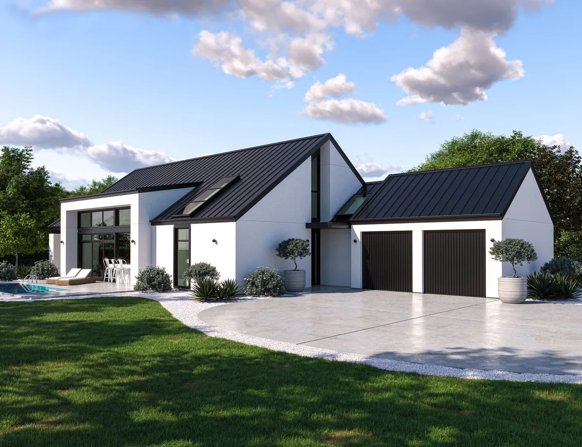 Whitechurch Construction, Waikato residential builders. Image of Masquerade Architecture Home Plan.