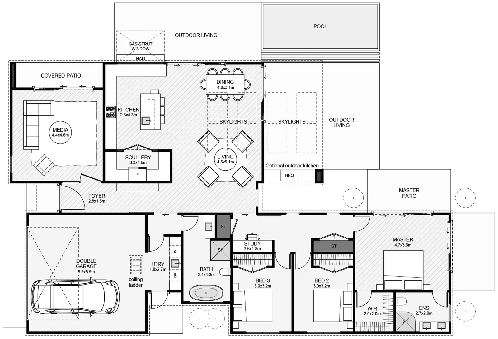 Albertine Architecture Home floor plan