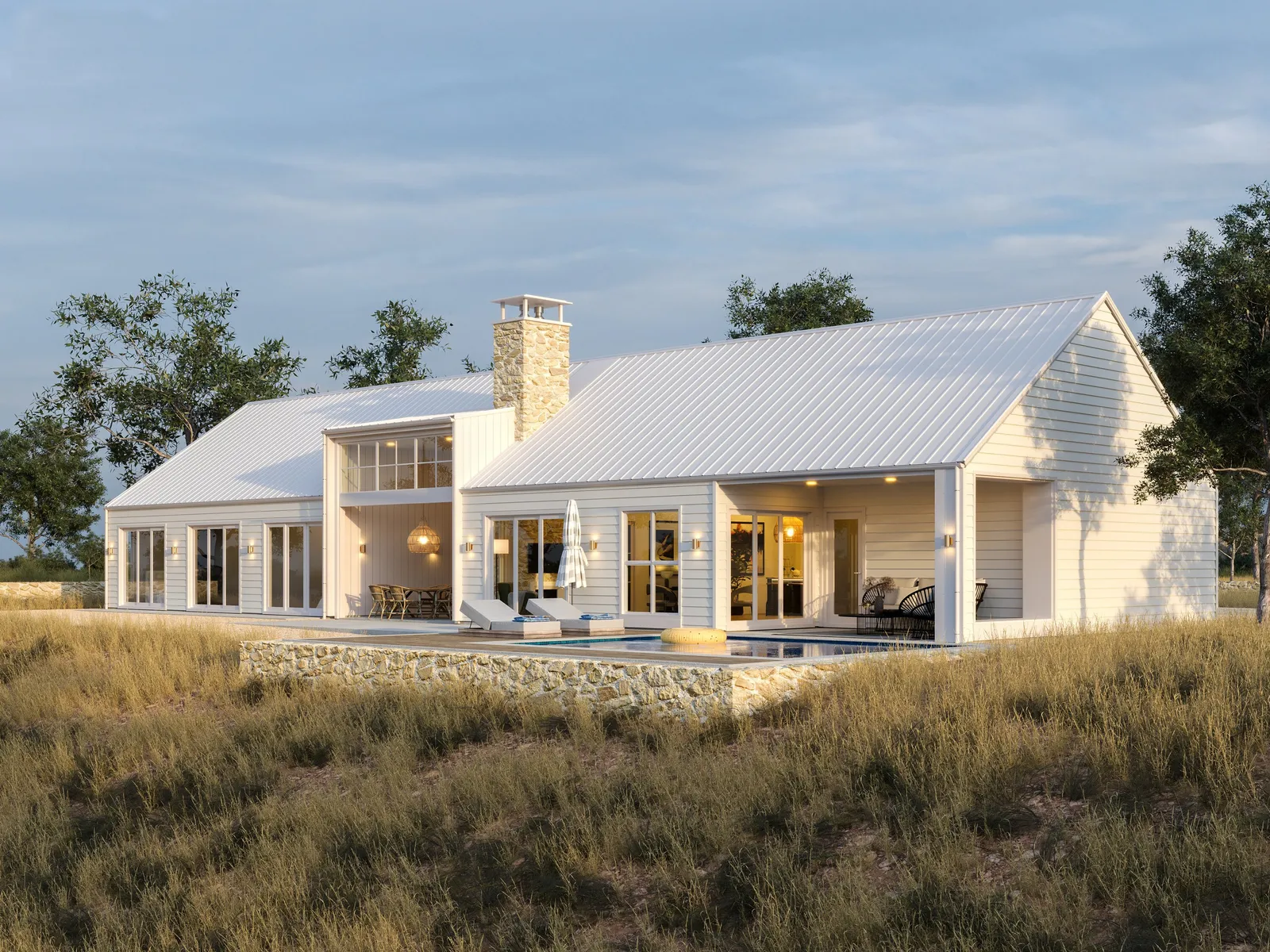 Pearl Barn Style Home plan by Whitechurch Construction