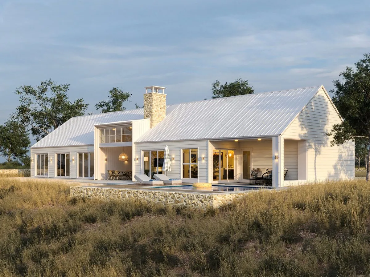 Whitechurch Construction, Waikato residential builders. Image of Pearl Barn Style Home Plan.