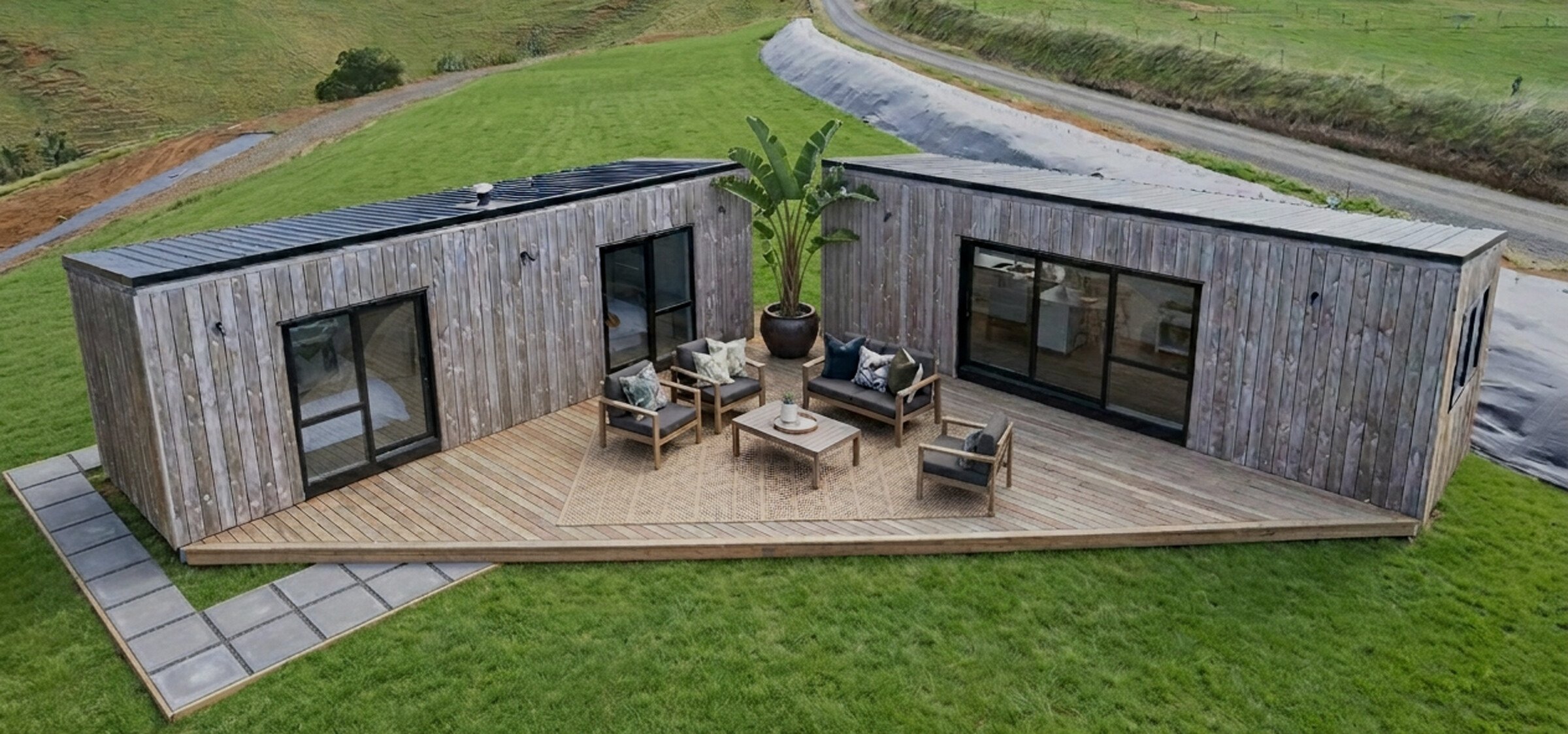 Exterior of Whitechurch Constructions tiny home cabin